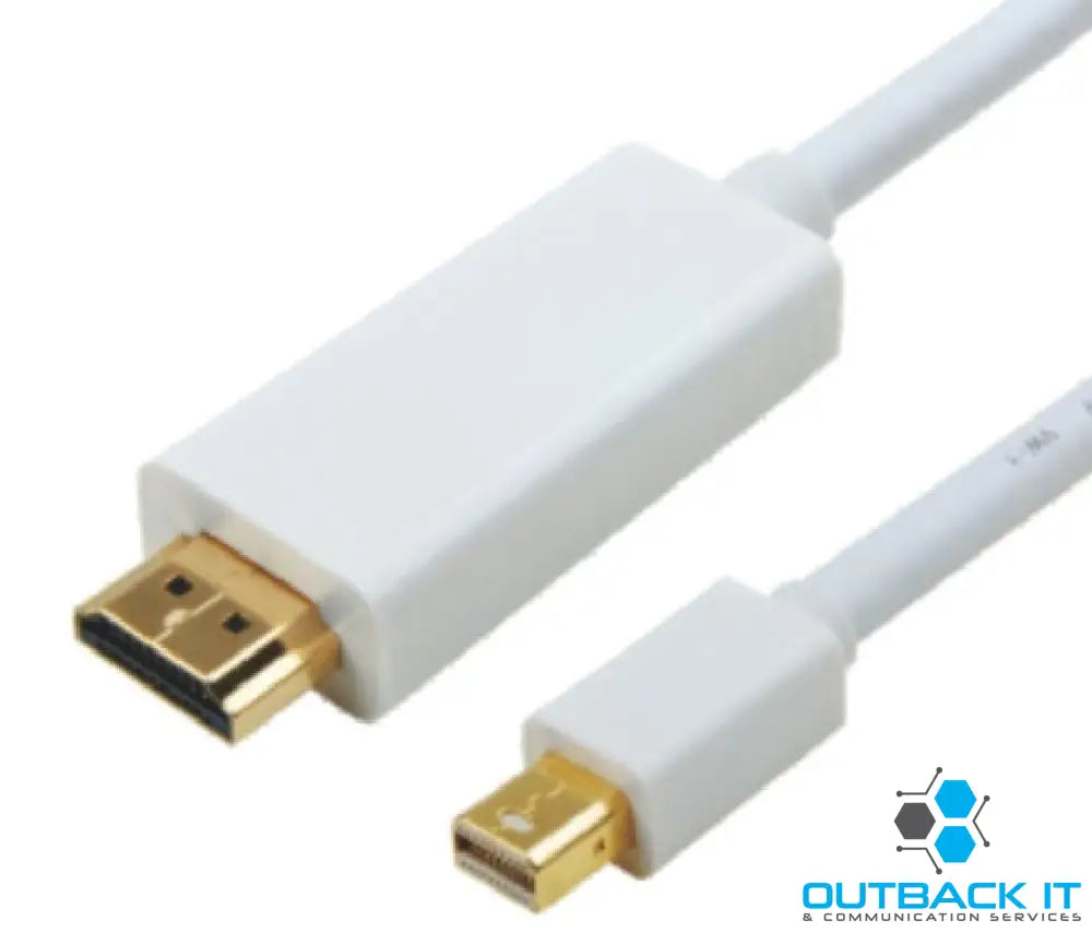 Astrotek Mini DisplayPort DP to HDMI Cable 1m - 20 pins Male to 19 pins Male Gold plated RoHS HDMI & Video Cables