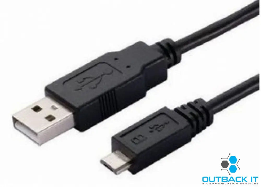 Astrotek USB to Micro USB Cable 3m - Type A Male to Micro Type B Male Black Colour RoHS USB Parallel & Firewire