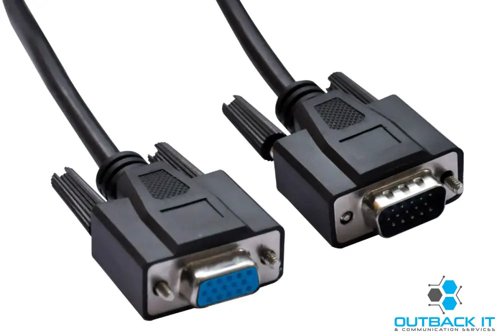 Astrotek VGA Extension Cable 4.5m - 15 pins Male to 15 pins Female for Monitor PC Molded Type Black LS HDMI & Video