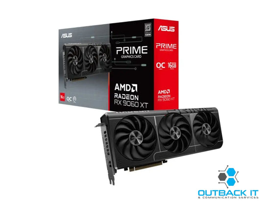 ASUS AMD Radeon PRIME-RX9060XT-O16G RX 9060 XT 16GB GDDR6 OC Edition 20 Gbps 550W PCI-E AMD Chipset