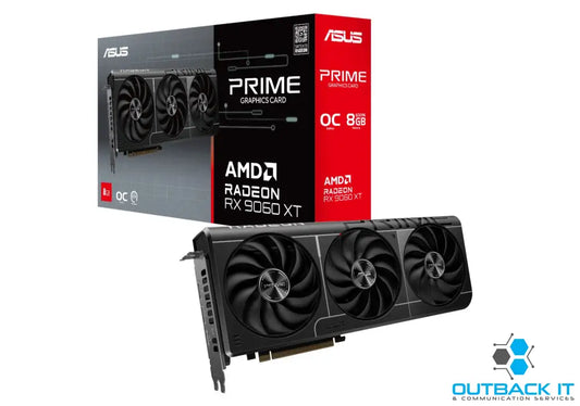 ASUS AMD Radeon PRIME-RX9060XT-O8G 1 x 8-pin 8GB GDDR6 128-bit 20 Gbps PCI Express 5.0 PCI-E AMD Chipset