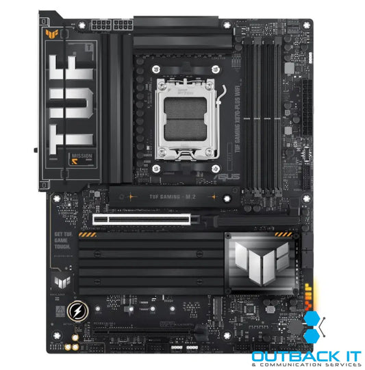 ASUS AMD TUF GAMING X870-PLUS WIFI (AM5) ATX Motherboard 4x DDR5 192GB 1x PCIe 5.0 x16 slot 4 x M.2 slots 2x SATA Wi-Fi