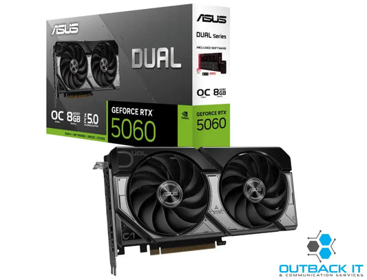 ASUS nVidia GeForce DUAL-RTX5060-O8G OC mode: 2565MHz 8GB GDDR7 OpenGL®4.6 PCI-E nVidia Chipset