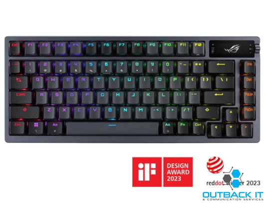 ASUS ROG AZOTH/NXSW/US/PBT (Snow Switch) Gaming Keyboard OLED Display NX Snow Switch 75 Keys Tri-mode Connection Quiet