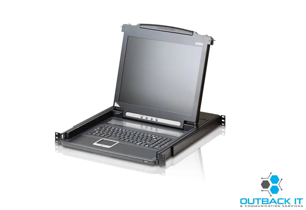 Aten Rackmount Single Rail LCD Console VGA PS/2-USB w/ 19’ LCD Display 1x Custom KVM Cable Included 1280x1024@75hz