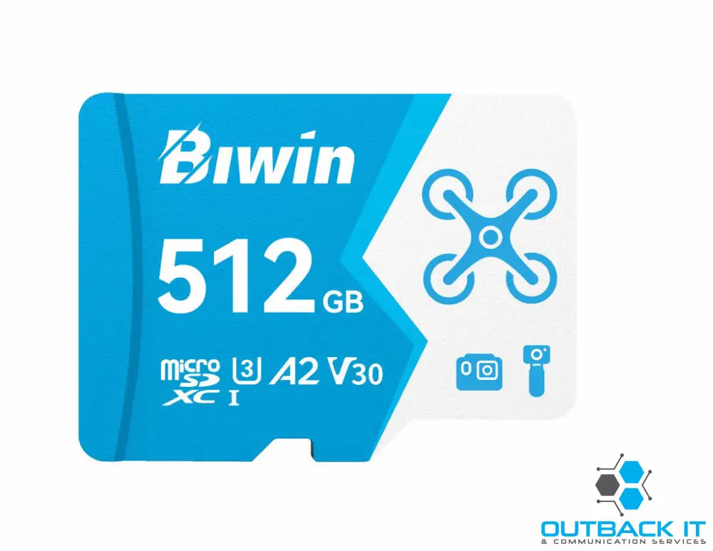BIWIN MS160-512G microSD Card 512GB U3 V30 A2,Read/Write Speeds Up to 160/120 MB/s SD/ Mini SD/ Micro SD