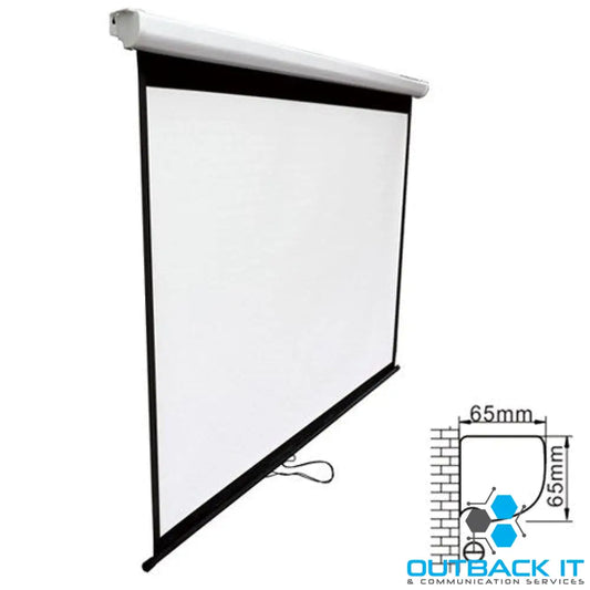 Brateck Projector Standard Auto-lock Manual Projection Screen-86’’(1.72X1.3M) /(4:3 ratio) (LS) Projector Screen and