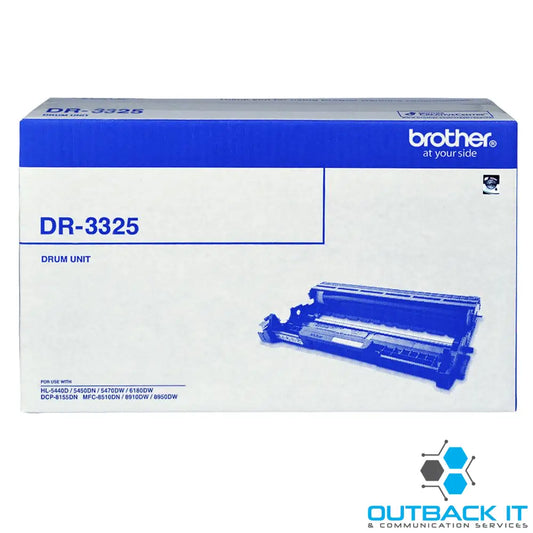 Brother DR-3325 Drum Unit - with HL-5440D/5450DN/5470DW/6180DW & MFC-8510DN/8910DW/8950DW & DCP-8155DN - up to 30000