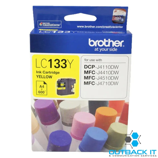 Brother LC-133Y Yellow Ink-MFC-J6520DW/J6720DW/J6920DW and DCP-J4110DW/MFC-J4410DW/J4510DW/J4710DW and