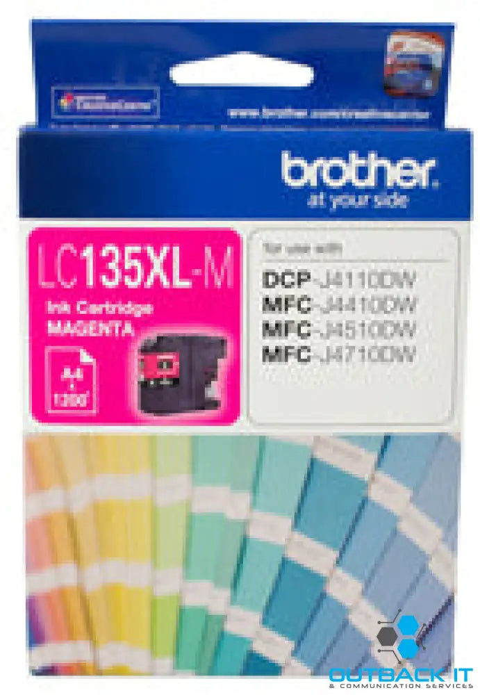 Brother LC-135XLM Magenta Ink Cartridge- MFC-J6520DW/J6720DW/J6920DW and DCP-J4110DW/MFC-J4410DW/J4510DW/J4710DW - up