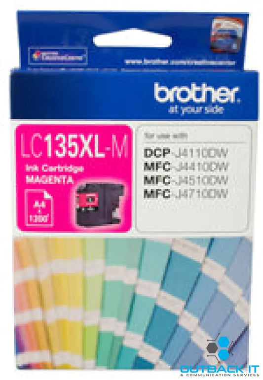Brother LC-135XLM Magenta Ink Cartridge- MFC-J6520DW/J6720DW/J6920DW and DCP-J4110DW/MFC-J4410DW/J4510DW/J4710DW - up