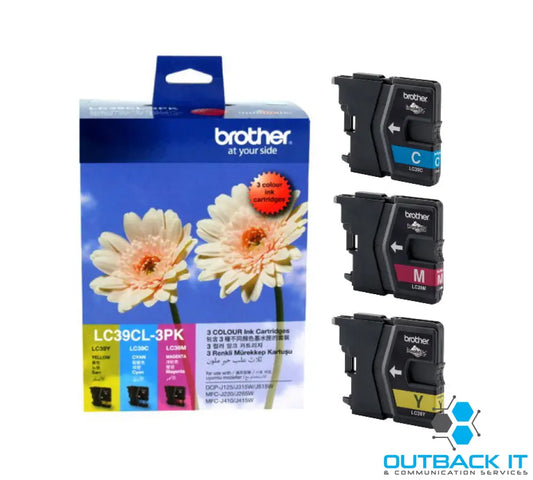 Brother LC-39 Colour Value Pack 1 x Cyan 1 x Magenta 1 x Yellow Brother Printer Consumable - INKJET