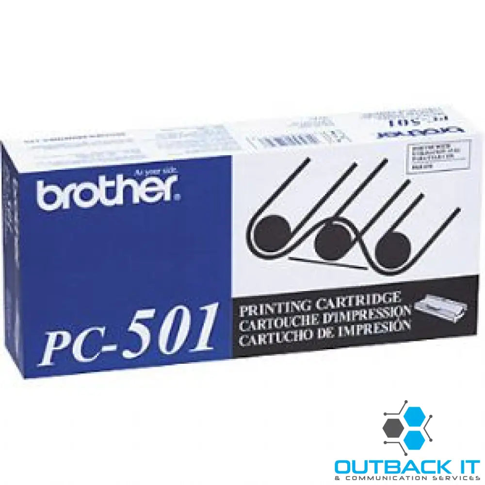 Brother PC-501 1 Print Cartridge + 1 Roll - to suit FAX- 827/827S/837MC/837MCS/878 Brother - FAX CONSUMABLES and OPTION