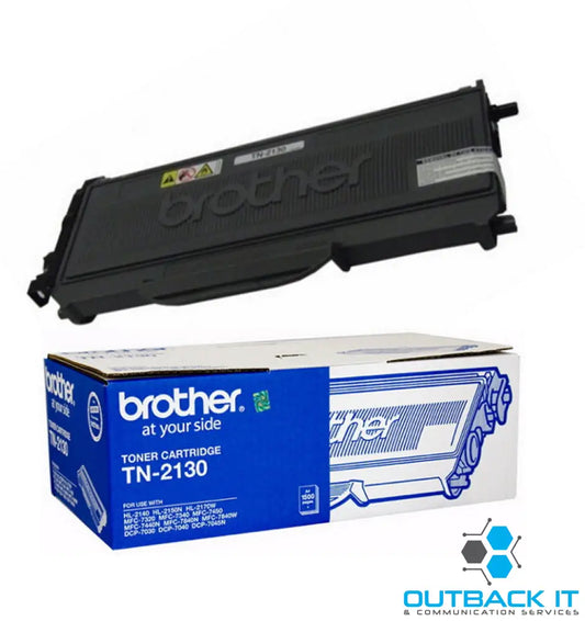 Brother TN-2130 Mono Laser Toner- Standard HL-2140/2142/2150N/2170W DCP-7040 MFC-7340/7440N/7840W- Up to 1500 pages