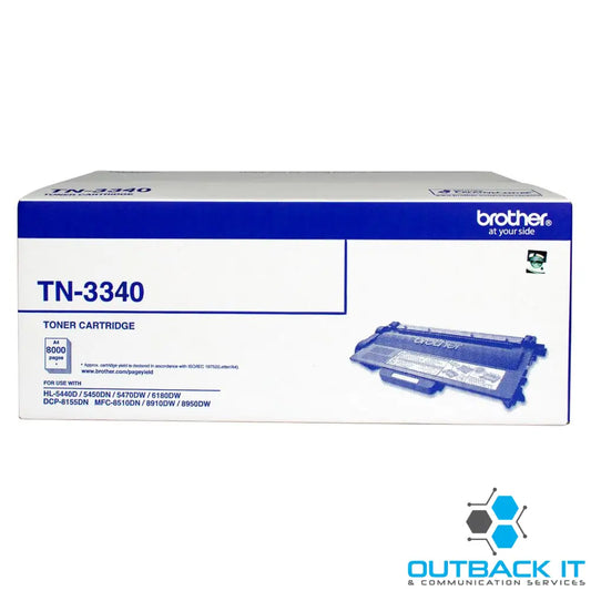 Brother TN-3340 Mono Laser toner - High yield - HL-5440D/5450DN/5470DW/6180DW & MFC-8510DN/8910DW/8950DW & DCP-8155DN-