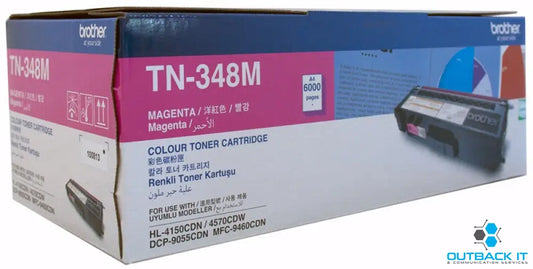 Brother TN-348M Colour Laser Toner - Super High Yield Megenta - HL-4150CDN/4570CDW DCP-9055CDN MFC-9460CDN/9970CDW