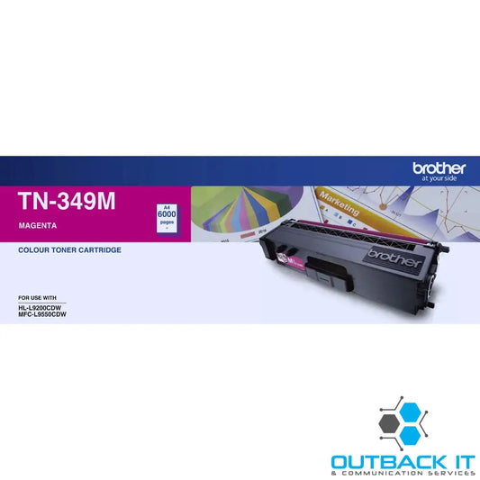 Brother TN-349M AYS *EXCLUSIVE TO B2B* Colour Laser Toner-Super High Yield Megenta- HL-L9200CDW MFC-L9550CDW