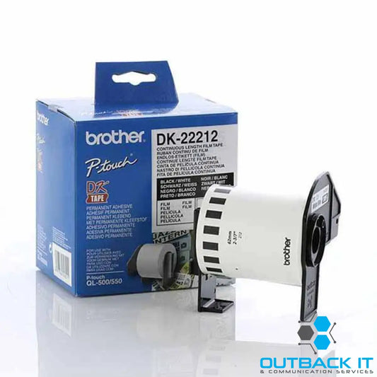 Brother White Cont. Film Roll Direct Thermal 62mm x 15.24mm Brother - LABELLERS
