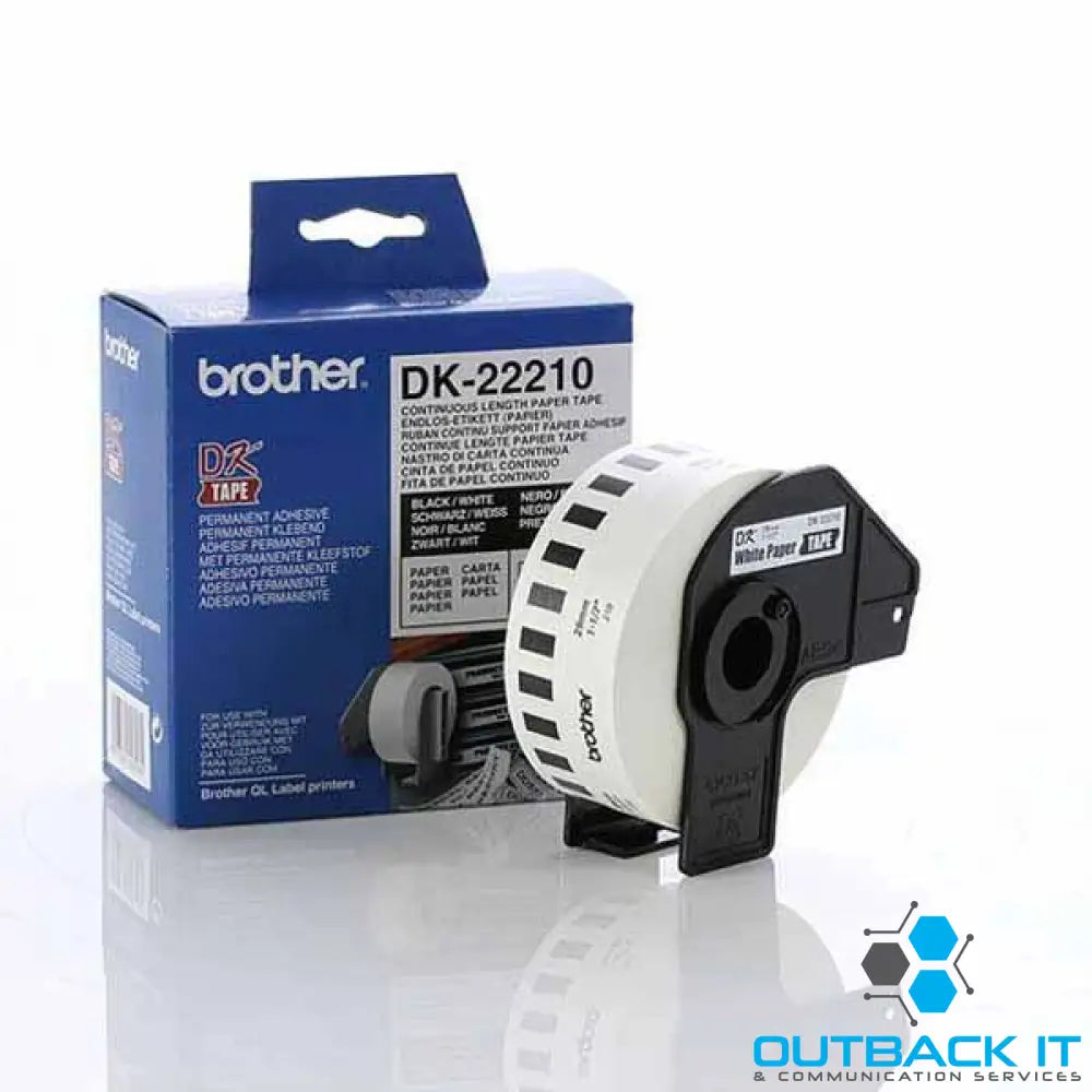 Brother White Cont. Paper Roll Direct Thermal Roll 2.9x 30.5m Brother - LABELLERS