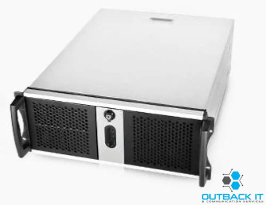 Chenbro RM42300 Black 4U Rackmount Case No PSU 2x USB 2.0 External 3x 5.25’,Internal 4x 3.5’ 1x Slim ODD Slot 1x 120mm