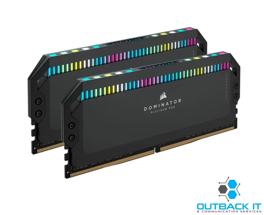 Corsair DOMINATOR® Platinum RGB 32GB (2x16GB) DDR5 UDIMM 5600Mhz C36 1.25V Black Desktop PC Gaming Memory DDR5 UDIMM