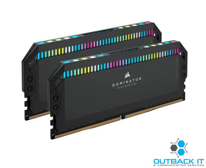 Corsair DOMINATOR® Platinum RGB 32GB (2x16GB) DDR5 UDIMM 5600Mhz C36 1.25V Black Desktop PC Gaming Memory DDR5 UDIMM
