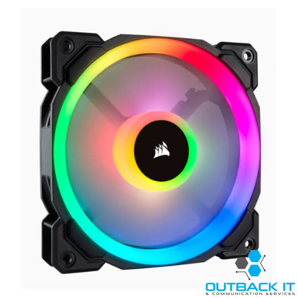 Corsair Light Loop Series LL140 RGB 140mm Dual Light Loop RGB LED PWM Fan 2 Fan Pack with Lighting Node PRO Case Fan