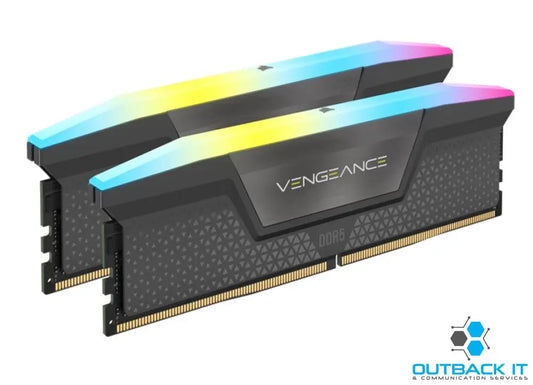 Corsair Vengeance RGB 64GB (2x32GB) DDR5 UDIMM 6400MHz C32 1.35V Desktop Gaming Memory Black DDR5 UDIMM (Desktop)
