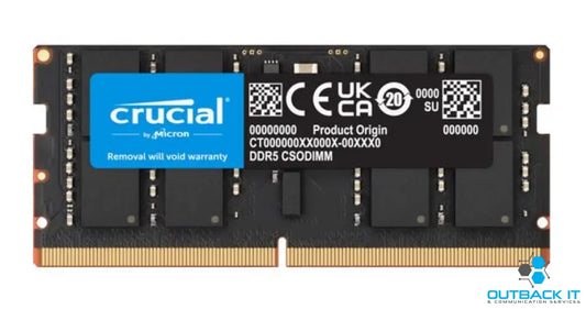 Crucial 32GB (1x32GB) DDR5 CSODIMM 6400MHz C52 1.1V Notebook Laptop Memory for Intel Core Ultra Processors AI PC DDR5