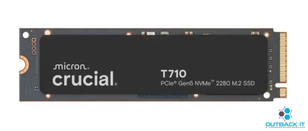 Crucial T710 1TB PCIe Gen5 NVMe 2280 SSD - 14900/13700 MB/s R/W 600TBW 1500K IOPs 1.5M hrs MTTF with DirectStorage for
