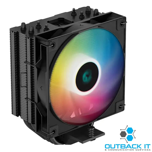 DeepCool AG400 Black ARGB Single Tower CPU Cooler TDP 220W,120mm Static ARGB Fan 4 Direct-Touch Copper Heat Pipes Intel