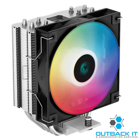 DeepCool AG400 LED CPU Cooler 4 Heat Pipes 6 Colour LED 120mm PWM Fan Intel LGA1851/1700/1200/115X AMD AM5/AM4 Multi