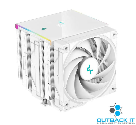 DeepCool AK620 Digital White High Performance Dual Tower CPU Cooler 6 Copper Heat Pipes 2x 120 FDB Fans