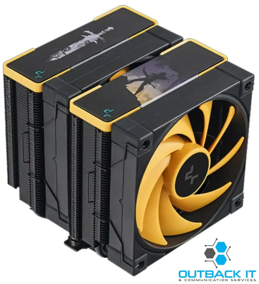 DeepCool AK620 Zero Dark Zoria High Performance CPU Cooler 2x120mm Fluid Dynamic Bearing Fans 6 Copper Heat Pipes