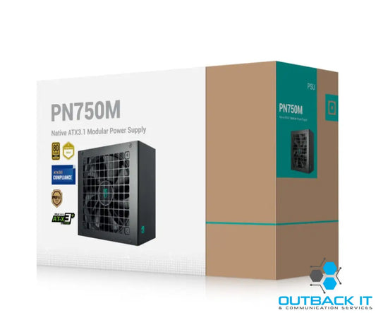 DeepCool PN750M Gamer Storm 80 + Gold Certified Fully Modular ATX Power Supply 120mm Fan Japanese Capacitors DC to DC