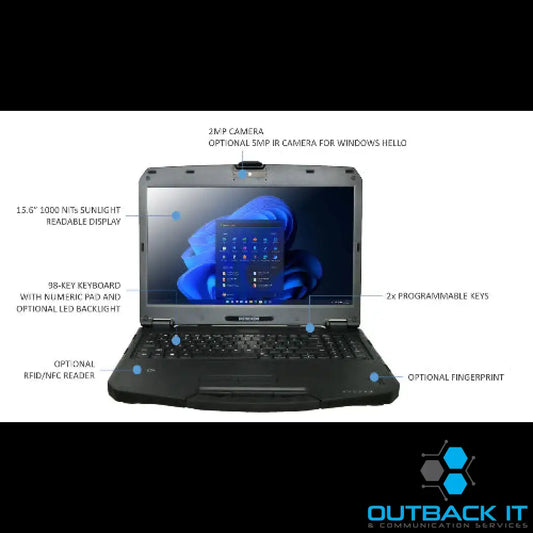 DURABOOK S15 15’ FHD Intel® Core™ i5-1235U Windows 11 16GB RAM 512GB PCIe SSD,Wi-Fi 6E Bluetooth v5.3 2MP Front Camera