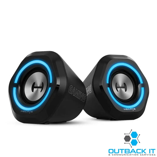 Edifier G1000 Gaming 2.0 Speakers System - Bluetooth V5.0/ USB Audio/ AUX Input/RGB 10 Light Effects/ 10W RMS Power