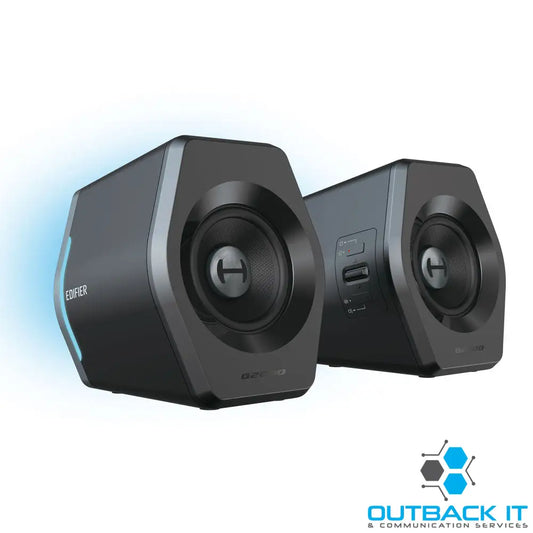 Edifier G2000 Gaming 2.0 Speakers System - Bluetooth V4.2/ USB Sound Card/ AUX Input/RGB 12 Light Effects/ 16W RMS
