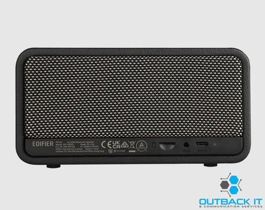 Edifier MP230 RETRO BLACK Portable Bluetooth Retro Speaker - Bluetooth 5.0 AUX micro SD USB Audio Streaming 10hrs