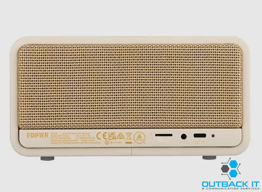 Edifier MP230 WHITE Portable Bluetooth Retro Speaker - Bluetooth 5.0 AUX micro SD USB Audio Streaming 10hrs Battery