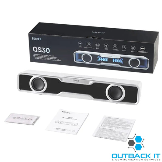 Edifier QS30 White GTM Deck Version 03 Computer / Tabletop Bluetooth Speaker 2.5W*2 (RMS) total output power Dual 2’