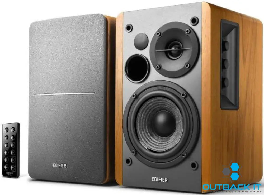 Edifier R1280DB - 2.0 Lifestyle Bookshelf Bluetooth Studio Speakers Brown - 3.5mm AUX/RCA/BT/Optical/Coaxial