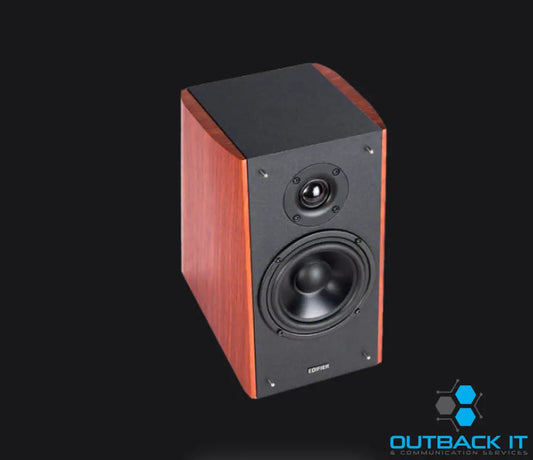 Edifier R2000DB-BROWN Powered Bluetooth Bookshelf Speakers 25mm Eagle Eye tweeters 5 ’ bass unit Pair devices via