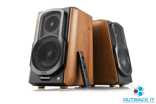 Edifier S1000MKII 2.0 Active Lifestyle Bookshelf Bluetooth Studio Speakers Brown External Speakers