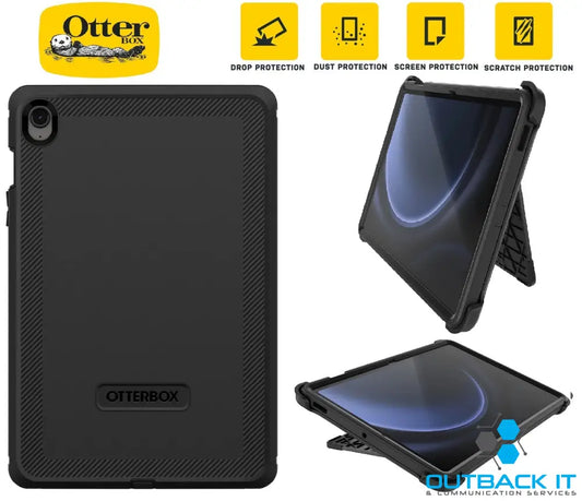 EOL OtterBox Defender Samsung Galaxy Tab S10 FE / Tab S9 FE (10.9’) Case Black - (77-95041) DROP + 2X military standard