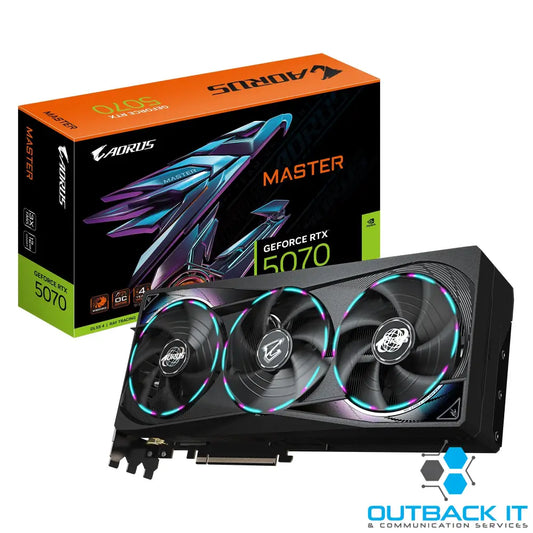 Gigabyte AORUS GeForce RTX 5070 MASTER 12G 2715 MHz CUDA 6144 28 Gbps GDDR7 192 bit PCI-E 5.0 ATX,PSU 750W DisplayPort