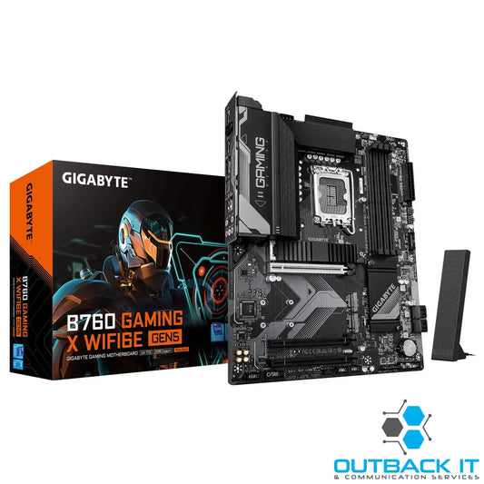 Gigabyte B760 GAMING X WIFI6E GEN5 Intel LGA 1700 ATX Motherboard 4x DDR5 ~256GB 3x PCI-E x16 3x M.2 4x SATA 1x USB 3.2