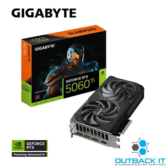 Gigabyte GeForce RTX™ 5060 Ti WINDFORCE 8G 2572 MHz CUDA TBD 28 Gbps GDDR7 128 bit PCI-E 5.0 PSU 650W DisplayPort 2.1b
