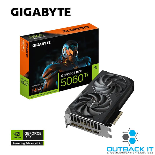 Gigabyte GeForce RTX™ 5060 Ti WINDFORCE OC 8G 2587 MHz CUDA 4608 28 Gbps GDDR7 128 bit PCI-E 5.0 PSU 650W DisplayPort