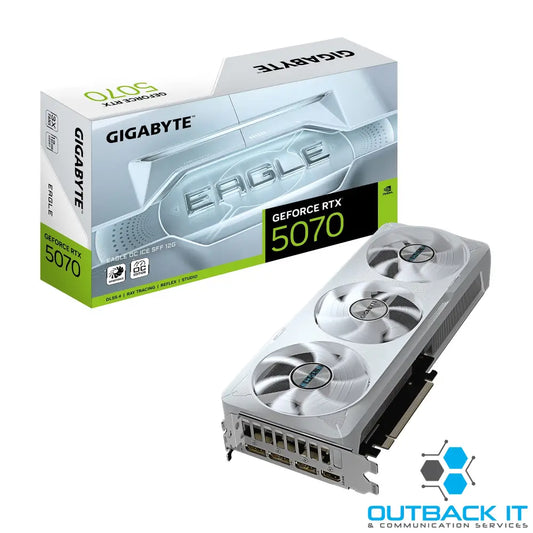 Gigabyte GeForce RTX 5070 EAGLE OC ICE SFF 12G 2587 MHz CUDA 6144 28 Gbps GDDR7 192 bit PCI-E 5.0 ATX PSU 750W